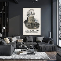 James Buchanan 15th President of the United States Reflections Poster