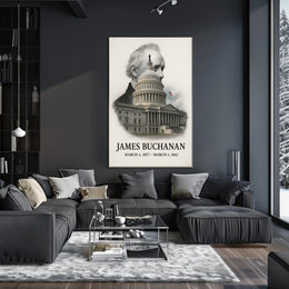 James Buchanan 15th President of the United States Reflections Poster