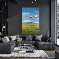 Soaring Over Scenic Landscapes Poster PosterGoat