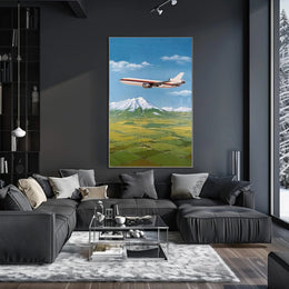 Soaring Over Scenic Landscapes Poster PosterGoat
