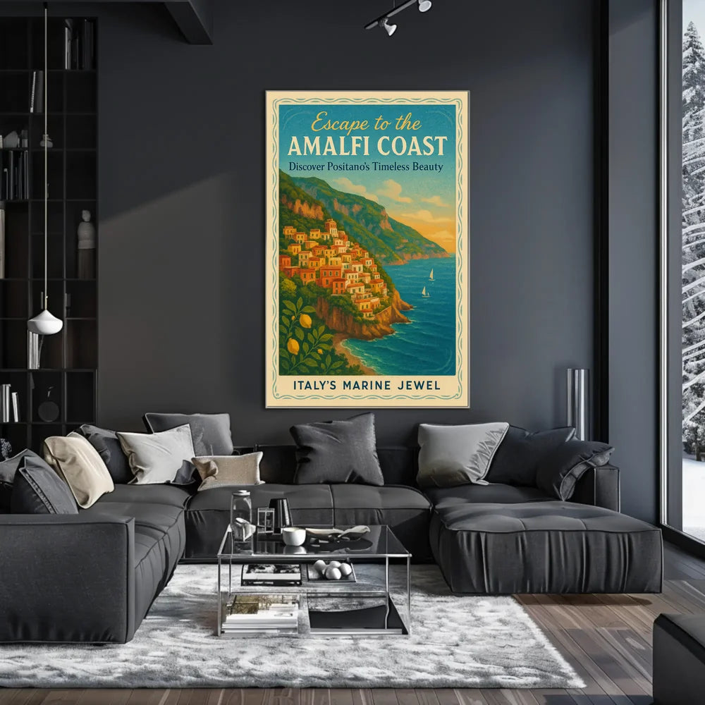 Discover Positano's Timeless Beauty Travel Poster