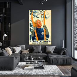 Alpine Winter Sports Poster