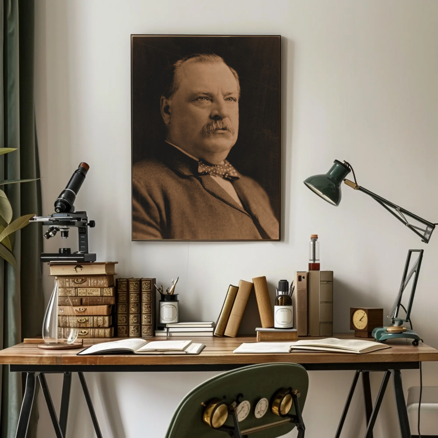 Grover Cleveland 24th President Sepia Photo
