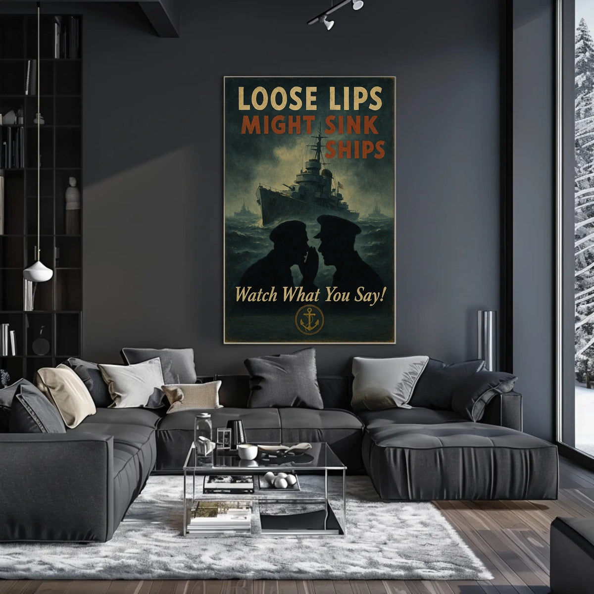 Loose Lips Might Sink Ships Poster