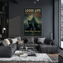 Loose Lips Might Sink Ships Poster