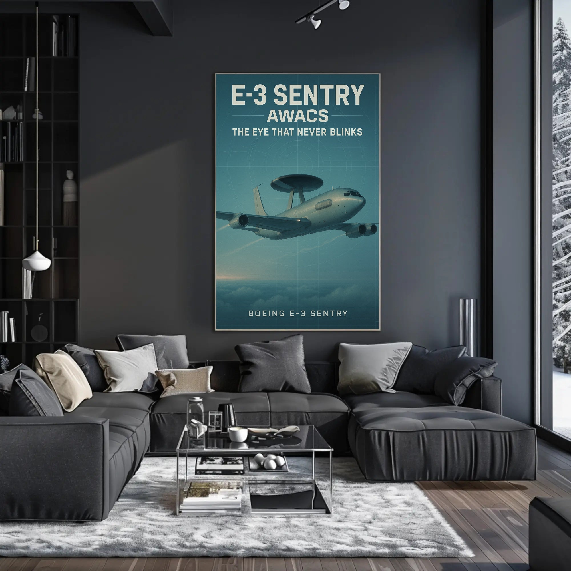Boeing E-3 Sentry AWACS Military Recruitment Poster