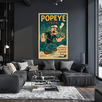 Classic Popeye Nostalgia with Vintage Nautical Theme Pop Culture Poster