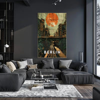 Urban Sunset in Berlin Poster