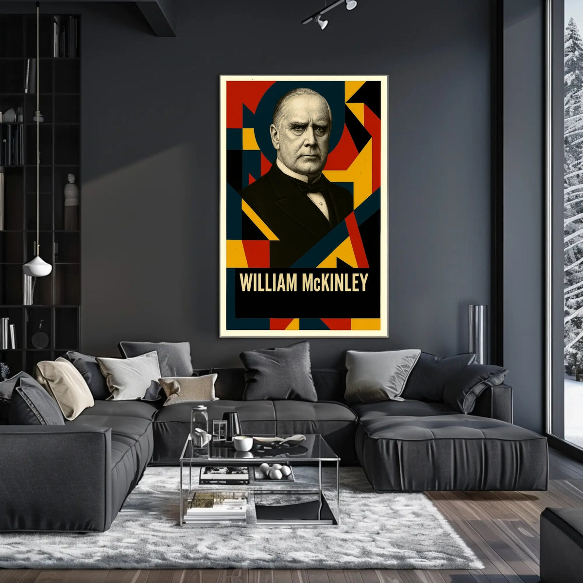 William McKinley 25th President of the United States Abstract Pop Poster