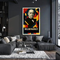 William McKinley 25th President of the United States Abstract Pop Poster