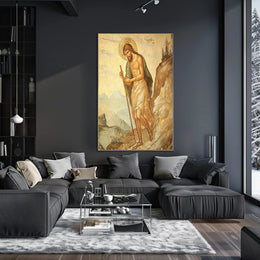 Religious Iconographic Art Print in Historical Heritage Poster