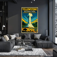 Yellowstone Geyser Adventure: National Park Poster