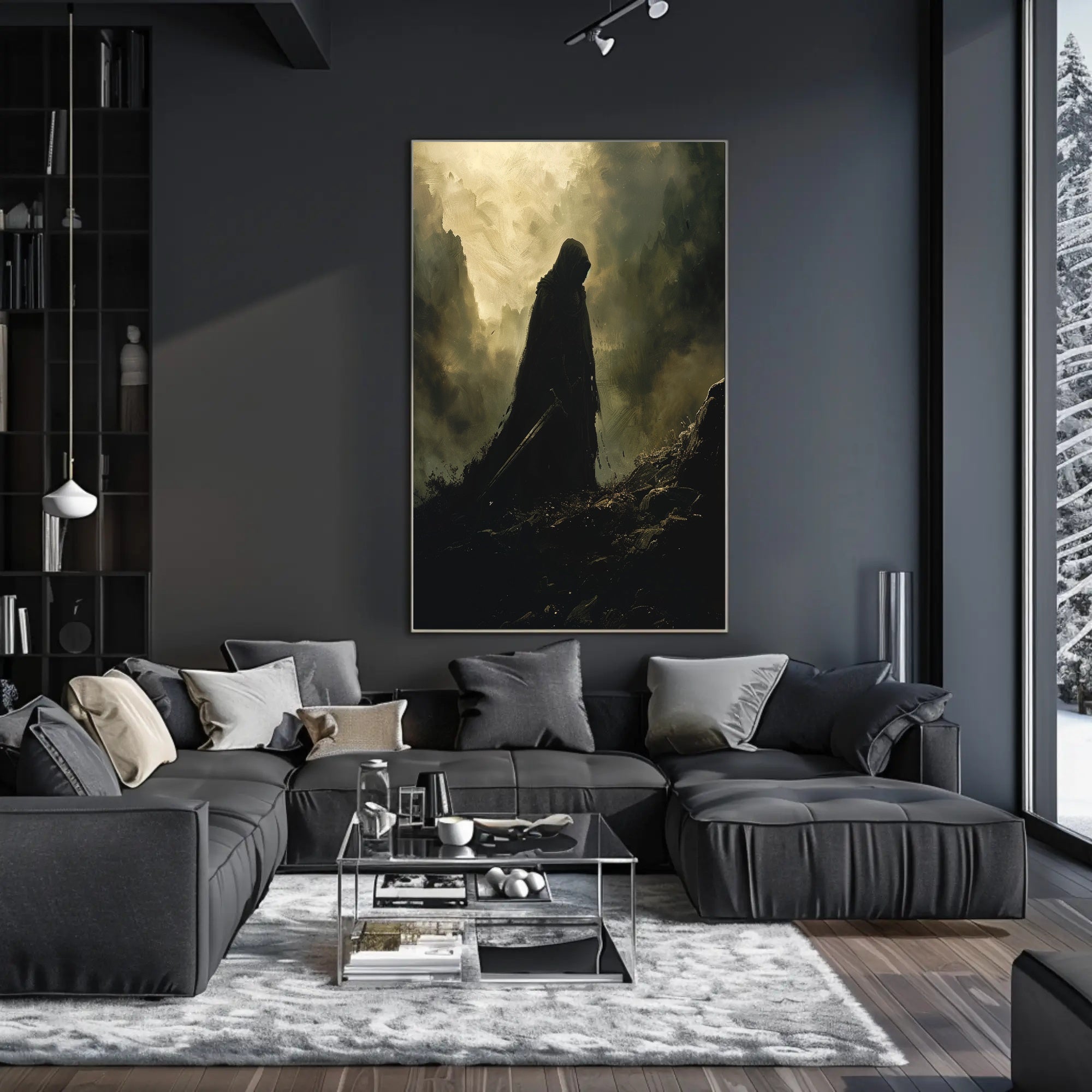 The Shadowed Wanderer Art Print Poster for Home Decor Lovers PosterGoat