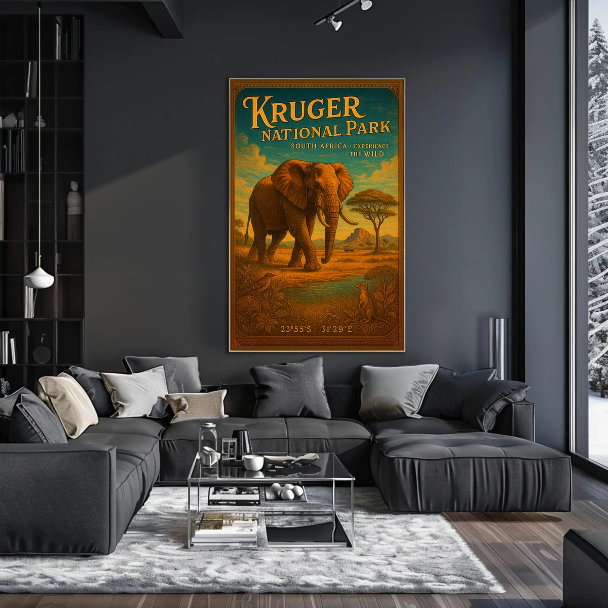 Kruger National Park Experience the Wild Poster