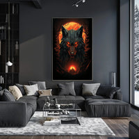 The Enigmatic Wolf At Dusk Poster