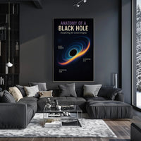 Anatomy of a Black Hole Infographic Educational Poster