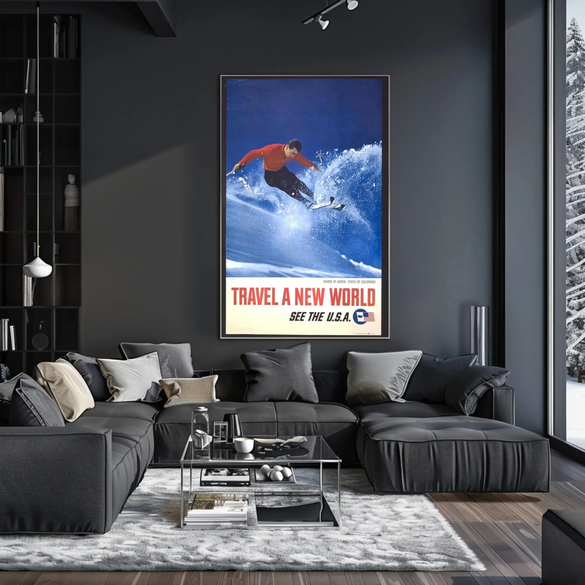 Adventure Awaits in Aspen Poster PosterGoat