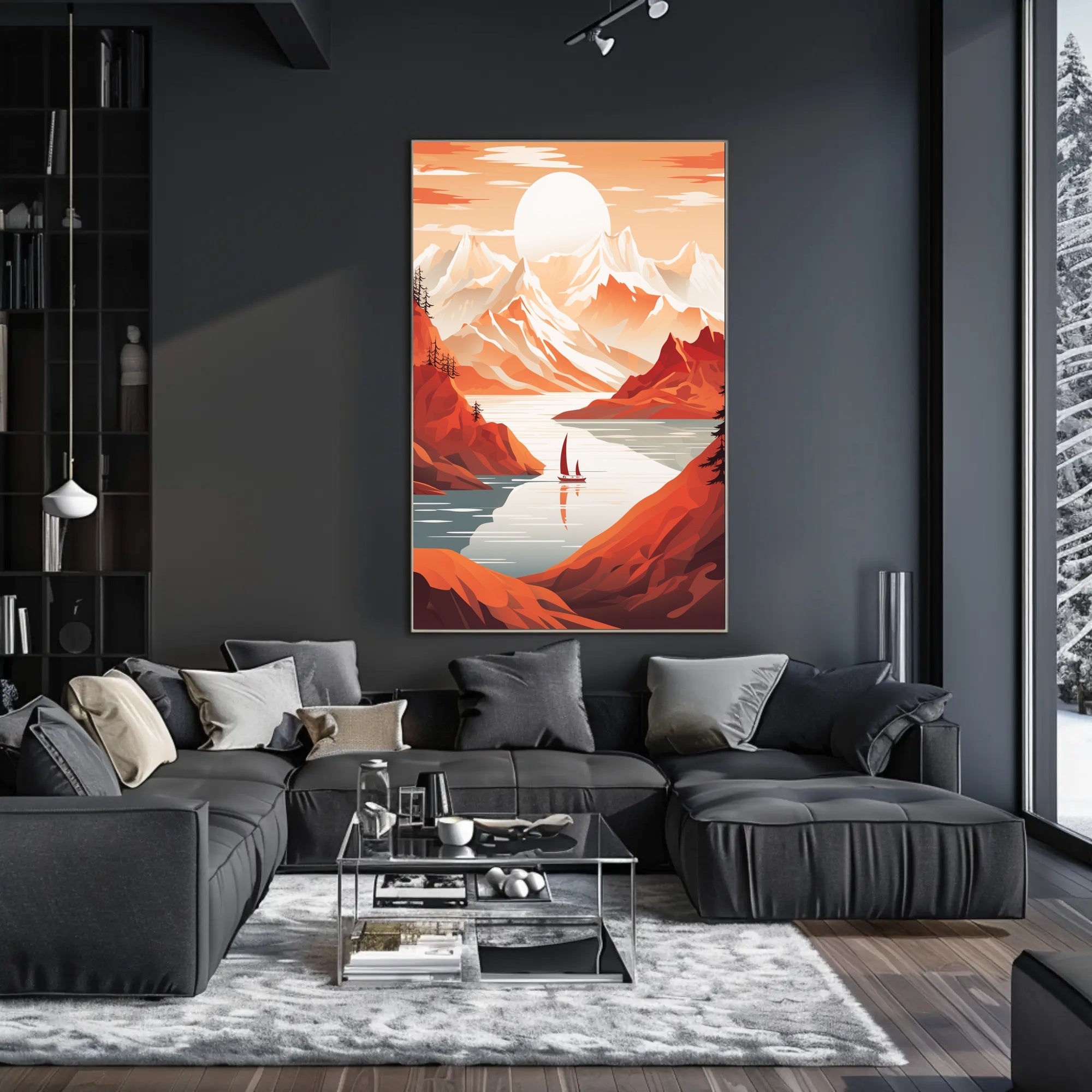 Tranquil Mountain Escape Poster PosterGoat