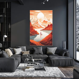 Tranquil Mountain Escape Poster PosterGoat