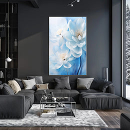 Blossoms In Blue Poster
