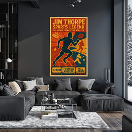 Jim Thorpe Sports Legend Poster