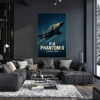 F-4 Phantom II Military Jet Fighter Poster PosterGoat
