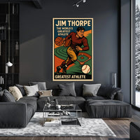 Jim Thorpe Legendary Athlete Poster