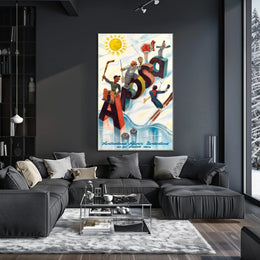 Winter Fun In Switzerland Poster