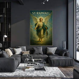 St. Raphael The Healer Poster Wall Art PosterGoat