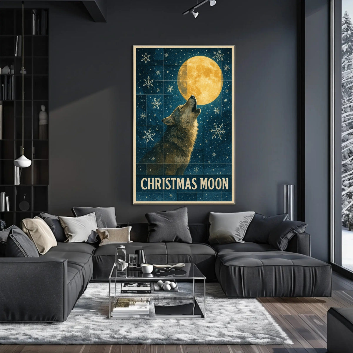 Christmas Moon Poster