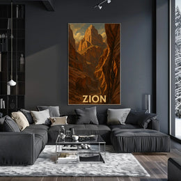 Zion National Park Poster