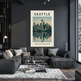 Seattle Skyline Poster
