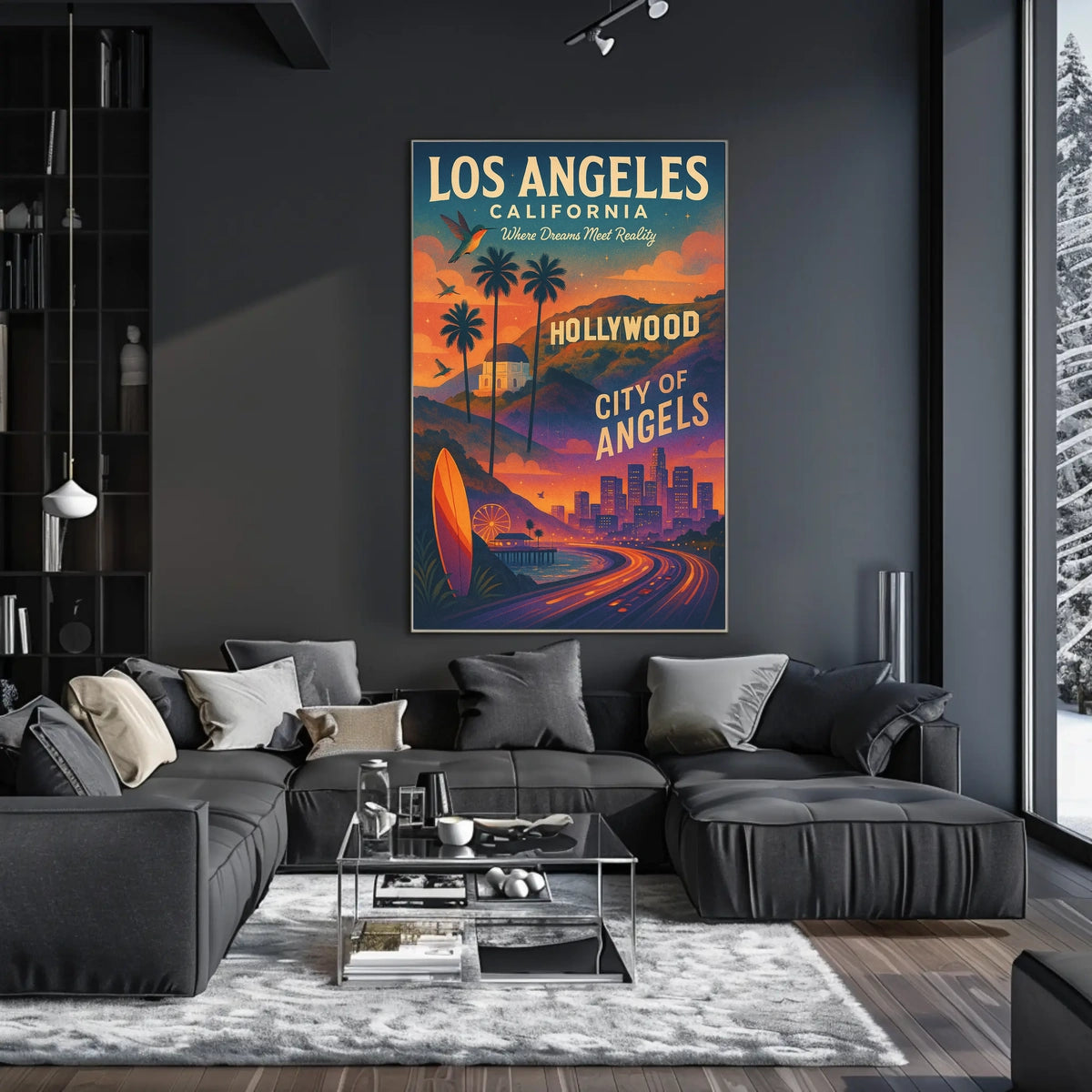 Los Angeles City Of Angels Poster