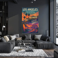 Los Angeles City Of Angels Poster