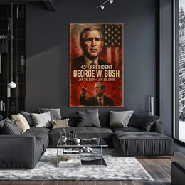 George W Bush 43Rd President Patriotic Realism Poster