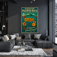 Discover Puerto Rico Vintage Travel Poster PosterGoat