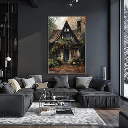 Enchanted Cottage In Autumn Poster