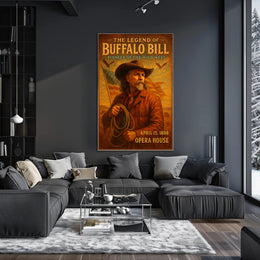The Legend Of Buffalo Bill Poster Vintage Wall Art