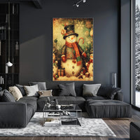 Festive Snowman Celebration Poster