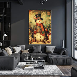 Festive Snowman Celebration Poster