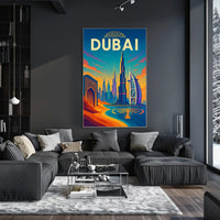 Dubai Poster City Of Wonders Vibrant Skyline For Travelers
