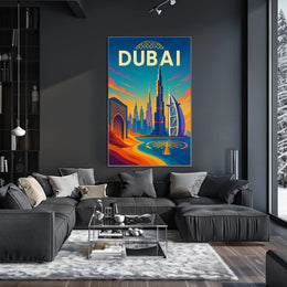 Dubai Poster City Of Wonders Vibrant Skyline For Travelers