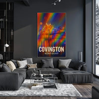 Covington Nightscape Impressionism Decor Lovers Poster
