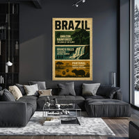 Wonders of Brazil Poster PosterGoat