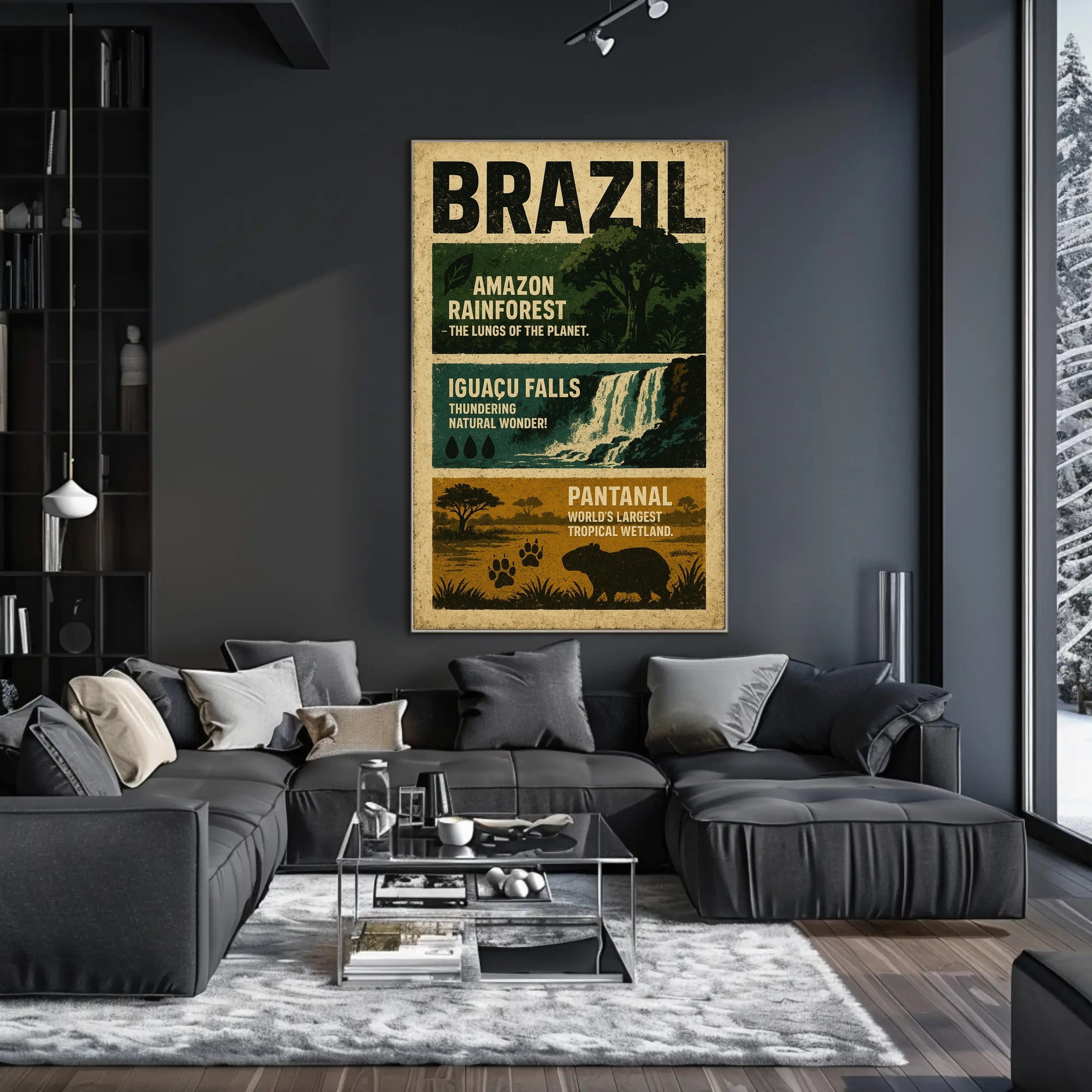 Wonders of Brazil Poster PosterGoat