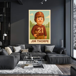 Jim Thorpe Legendary Athlete Poster