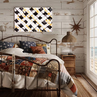 Abstract Checkered Art Poster