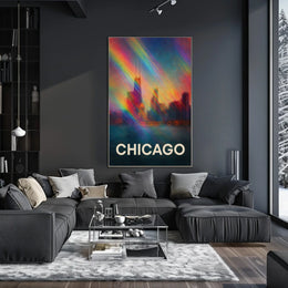 Chicago Skyline Photography Realism Wanderlust Poster