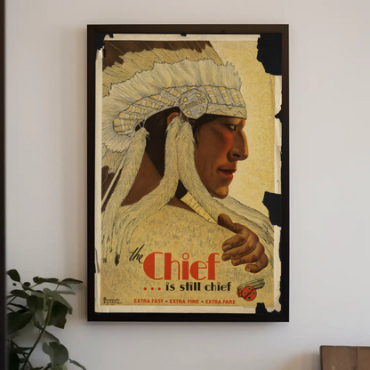 The Chief - Santa Fe Railway Poster