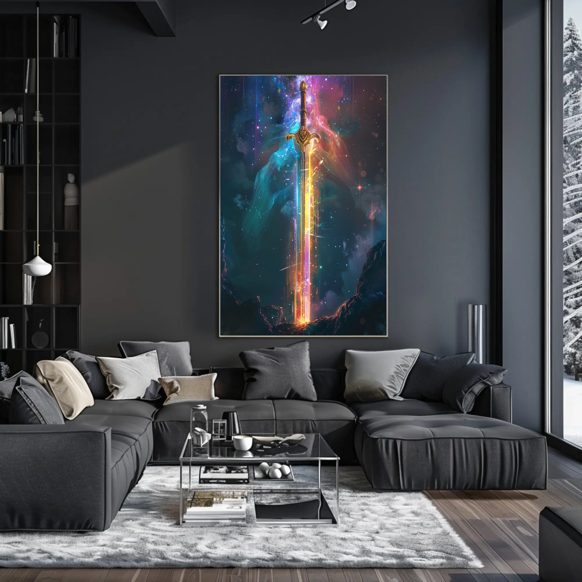 The Cosmic Sword Art Print Poster for Home Decor PosterGoat